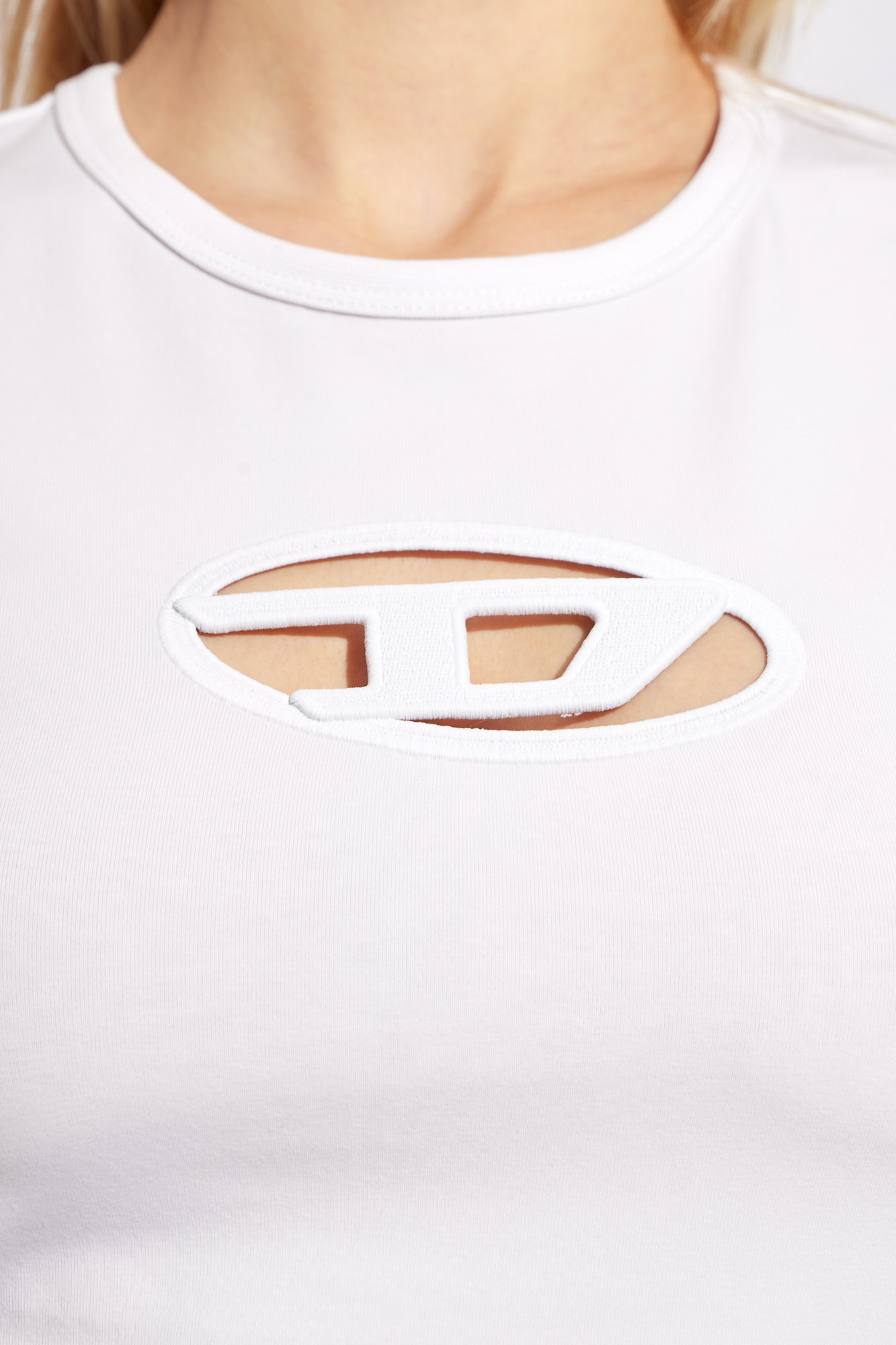 DIESEL｜DRESSES (A06270 0AFAA 100) White 'D-ANGIEL' dress with logo Diesel - Vitkac AS